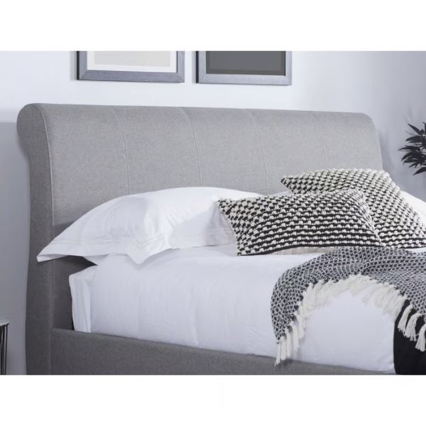 Lancaster Grey Sleigh 2 Drawer Storage Bed headboard Lancaster Grey Sleigh 2 Drawer Storage Bed headboard