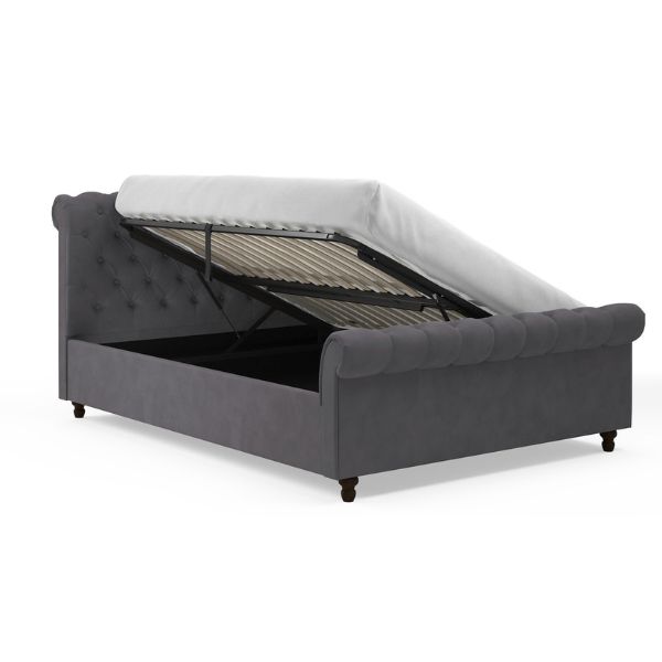 Penelope Upholstered Ottoman Bed Frame side lift Penelope Upholstered Ottoman Bed Frame side lift