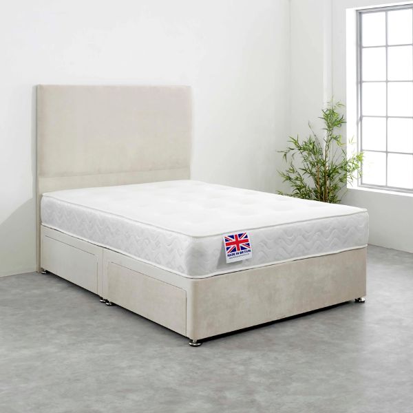 Winter Summer Memory Foam Sprung Mattress made in UK